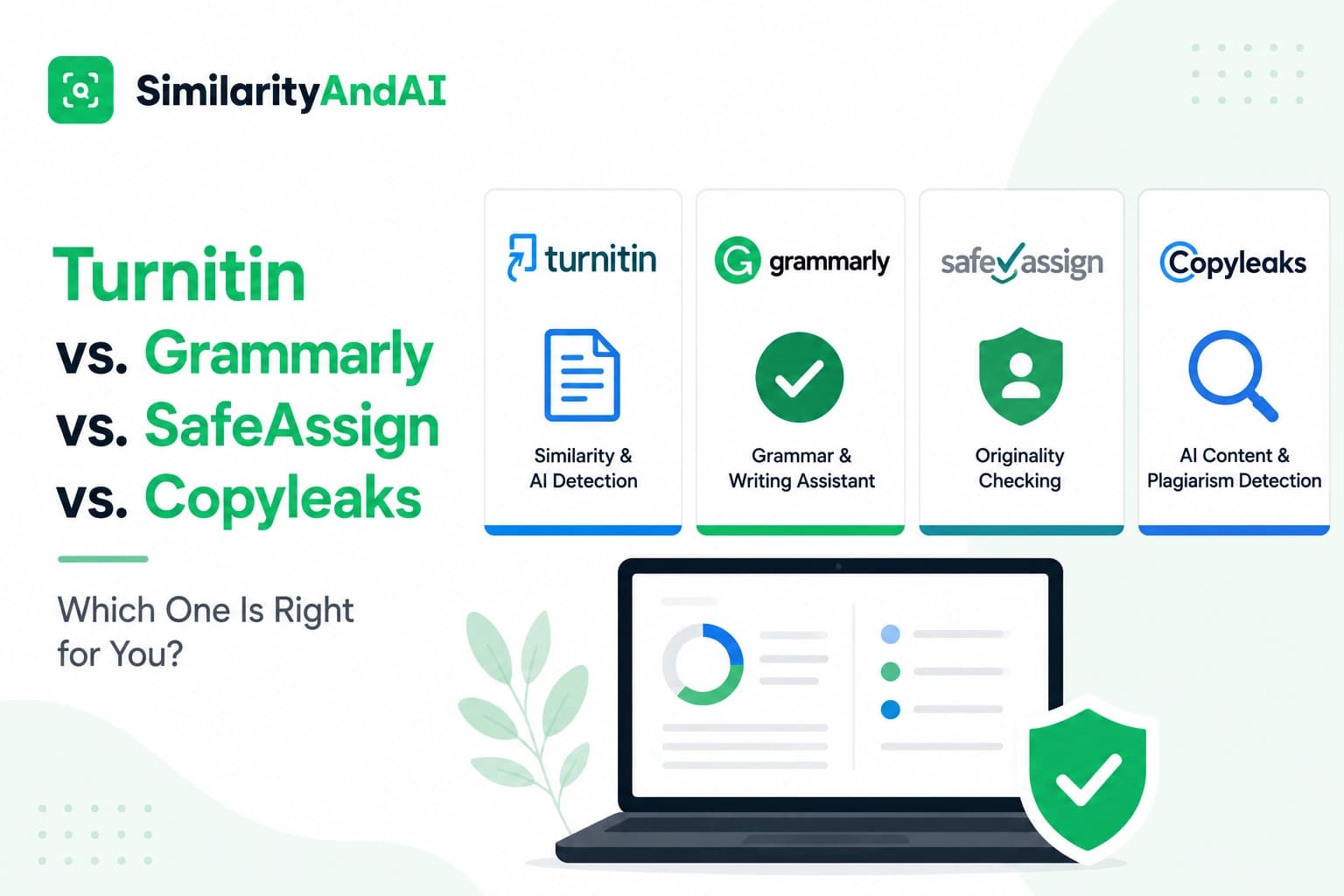 Turnitin vs. Grammarly vs. SafeAssign vs. Copyleaks: How They Actually Compare